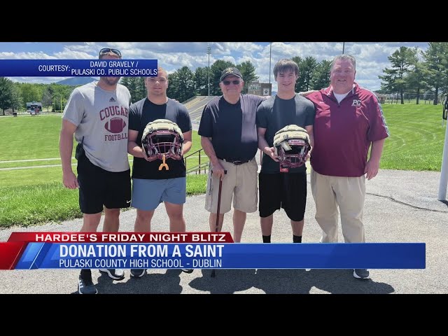 Pulaski County HS Football receives over $10k in safety equipment from former alumni