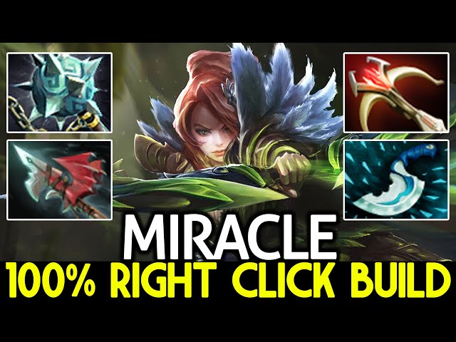 MIRACLE [Windranger] Pos 1 Carry WR 100% Right Click Build Dota 2