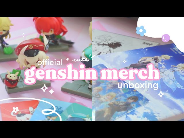 🍬 unboxing a bit of cute genshin impact merch | official items + a lil’ something extra ✦