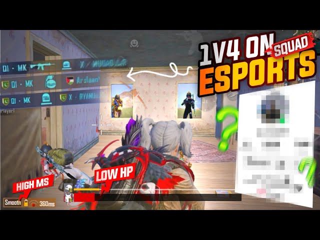 Highest KD Player Against ESports Squad 😱 Intense Clutches On Esports Player | MK Gaming