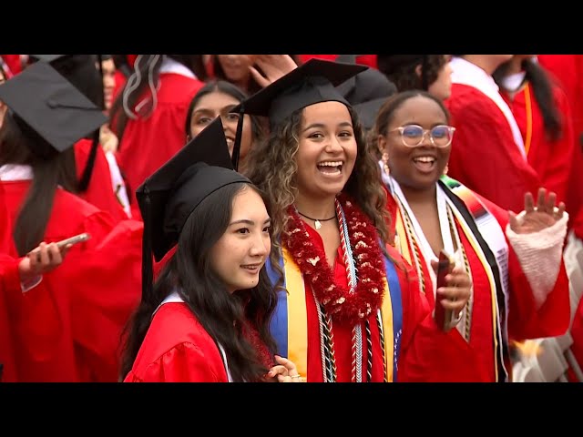 Students at several universities in Greater Boston celebrate graduation