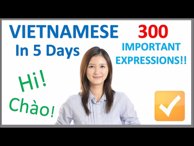 Learn Vietnamese in 5 Days - Conversation for Beginners
