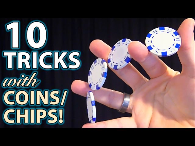 10 Best COIN & Poker Chip TRICKS! (How to Tutorials)