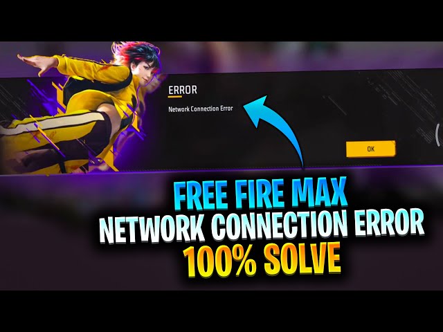Free fire max network connection error problem solve | Free fire max network connection error jio