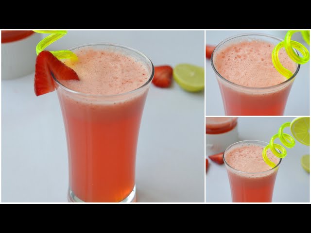 Refreshing Drink / Strawberry Soda by (YES I CAN COOK)