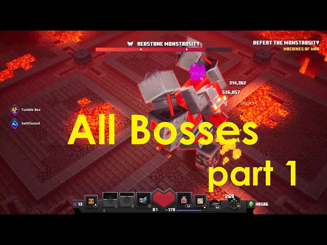 Minecraft Dungeons All Bosses Part 1