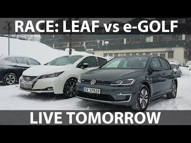 Race between Leaf and e-Golf tomorrow
