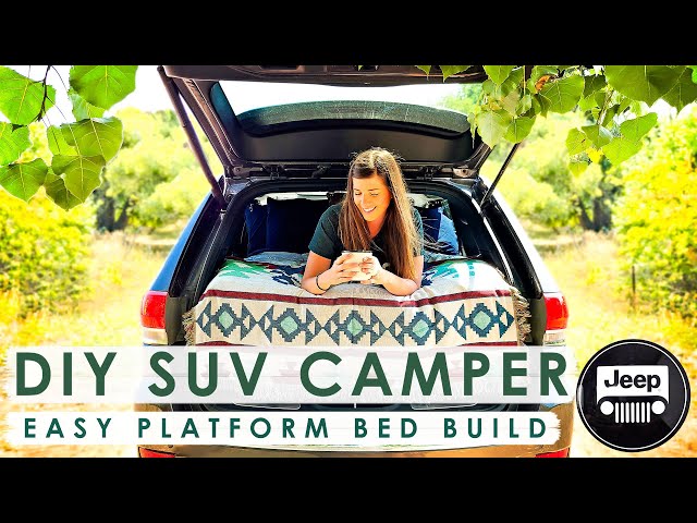 We Converted our SUV into a CAMPER | Building an Easy DIY SUV PLATFORM BED For Two