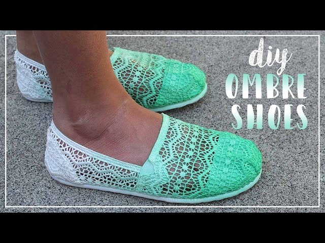 How To Ombré Dye Shoes - Easy Non Dip Dye Method