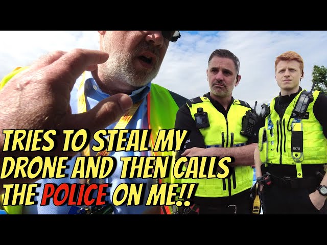 Tries to Steal My Drone and Then Calls The Police On Me!! 👮‍♂️📸❌💩