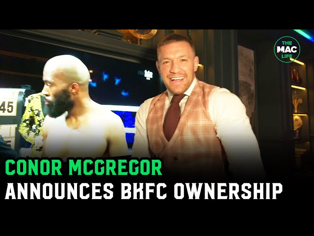 Conor McGregor announces BareKnuckle FC Ownership