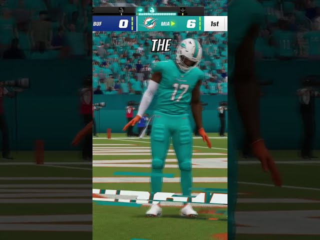 Jaylen Waddle Doing The "Waddle" Dance in Madden 23