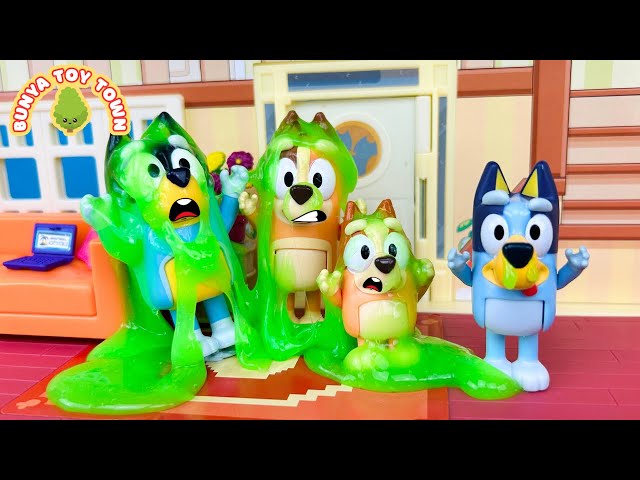 Bluey's Funny Slime Sneeze! 🦠 | Pretend Play with Bluey Toys | Bunya Toy Town