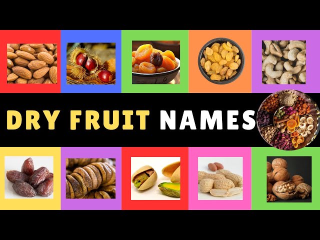 🥜🫘🌰 DRY FRUITS VOCABULARY FOR KIDS | LEARN NUTS AND SEEDS NAMES | #preschoollearning  #healthyfood