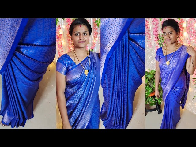 Saree draping in tamil/புடவை கட்டுவது எப்படி/saree pleating in tamil