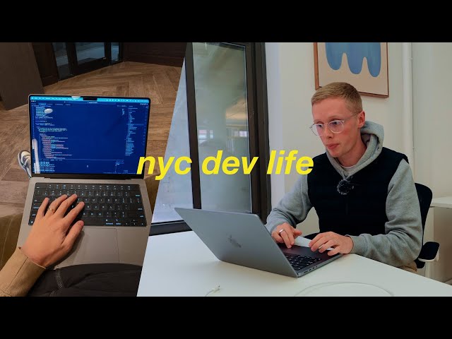 a comfy day at home coding my startup (nyc software engineer)