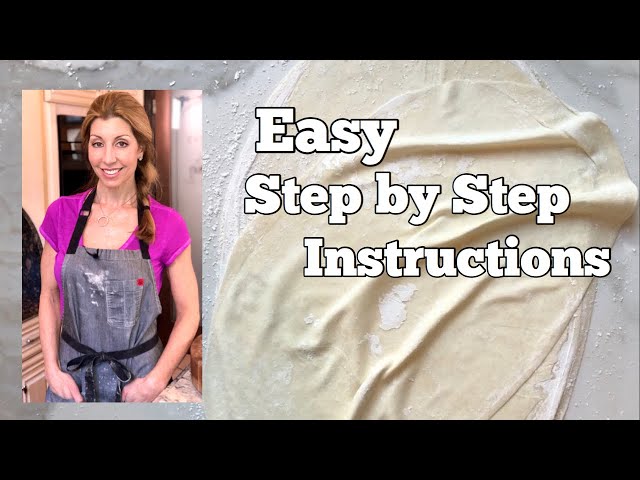 How to make Filo Pastry - BEGINNER STEP BY STEP GUIDE