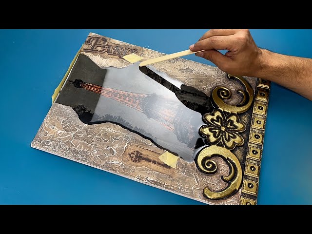Mixed media art: A wonderful way to create an abstract painting step by step ✨🏰