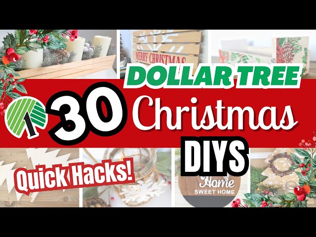 30 Brilliant Dollar Tree Christmas DIYS You Have To TRY! Quick & Easy - 2023