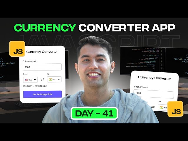 Currency Converter App💲100 Days of JavaScript Coding Challenges || Day #41