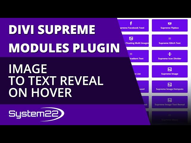Divi Supreme Modules Image To Text Reveal On Hover 👈