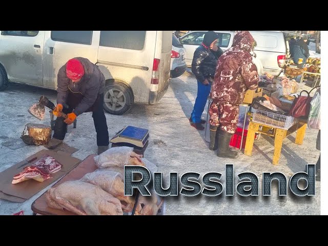 Winter in Siberia🥶The Craziest and The Funniest  Local Rural Market I Have Ever Seen❗❗❗❗❗