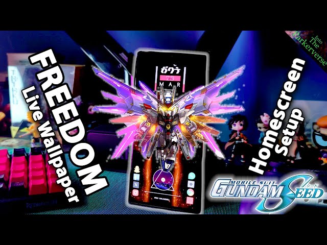 FREEDOM!! - Gundam Seed -🤖-  Live Wallpaper & Android setup - Customize your Homescreen -EP194