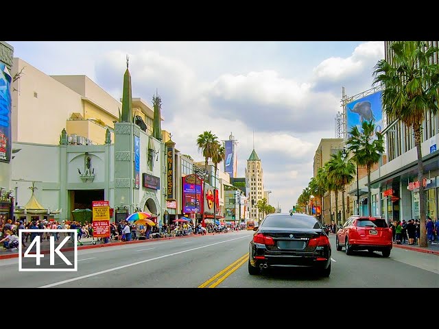 [4K] Hollywood Walk of Fame - Driving Tour