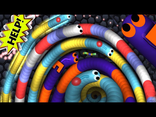 Slither.io - World Biggest Worm Party Ever | Slitherio Epic Moments