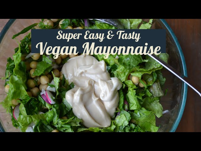 BEST mayo:  Creamy & super easy / You'll never guess that it's egg-free mayonnaise! / Vegan / Recipe