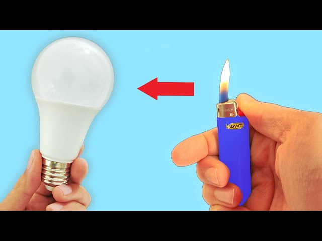 Take a Common Lighter and Fix All the LED Lamps in Your Home! How to Fix or Repair LED Bulbs Easily!