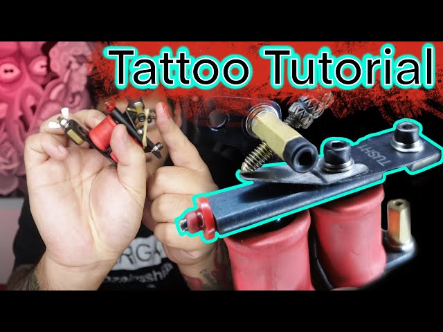 How to Adjust the Armature Bar of Tattoo Coil Machines | Tattoo Tips | live demo