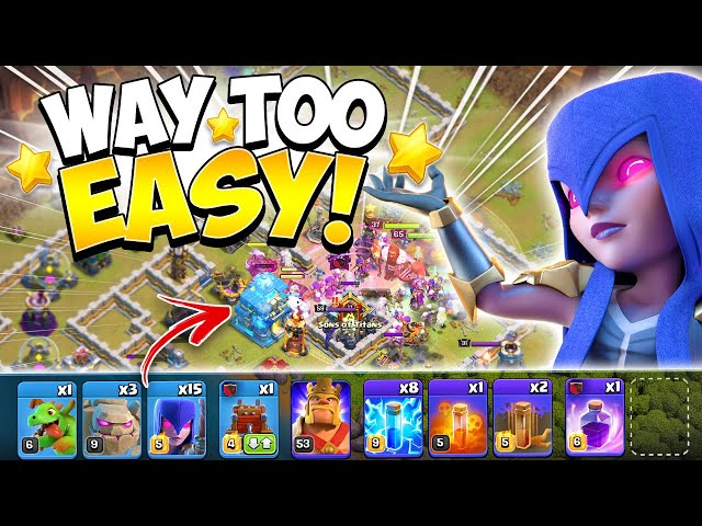 Effortless 3 Stars! TH12 Zap Quake Witch is the  Easiest TH12 Attack Strategy in Clash of Clans
