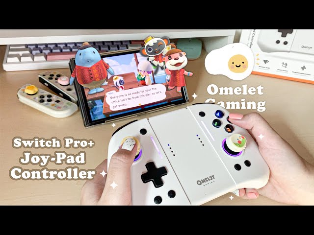 Omelet Switch Pro+ Joy-Pad Controller ♡ Unboxing&Review | Ft.Omelet Gaming 🐣🍳