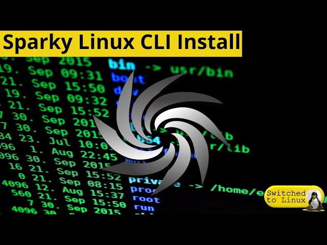 Sparky Linux CLI Install Tutorial