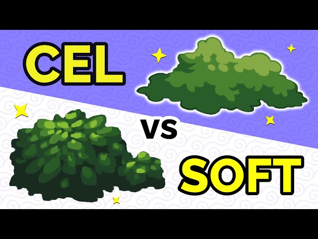 CEL vs. SOFT Shading: How to Render Plants, Rust, Glass!