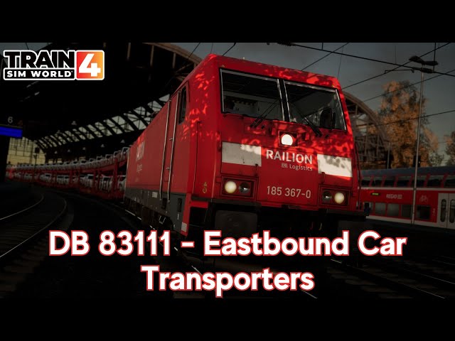 DB 83111 - Eastbound Car Transporters - Schnellfahrstrecke Köln - Aachen   BR 185.2 - TSW4