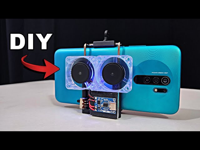 Make A Simple Smartphone Air Cooling Fan For Gaming - DIY Mobile Cooler