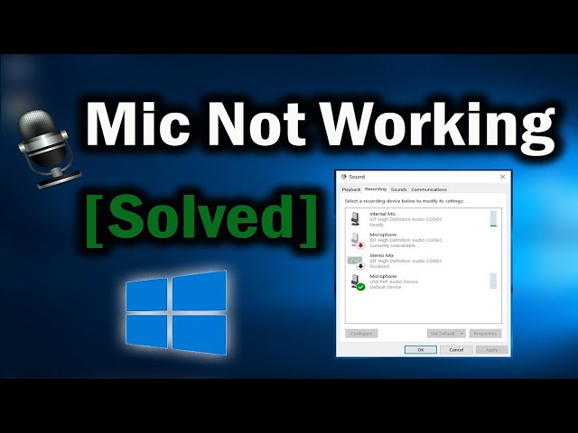 How to Fix Microphone Not Working on Windows 10