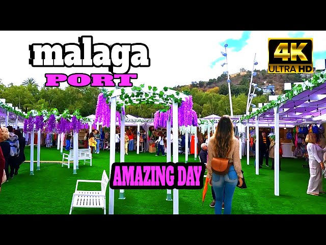 MALAGA Spain Amazing Day In THE PORT | Costa Del Sol, Andalusia [4K]