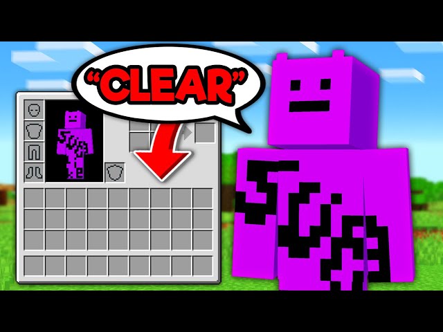 Minecraft, but If I say "clear" my inventory is cleared...