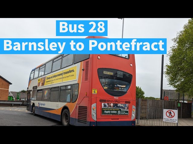 Viewers request | Bus 28 Barnsley to Pontefract in Yorkshire | May 2024