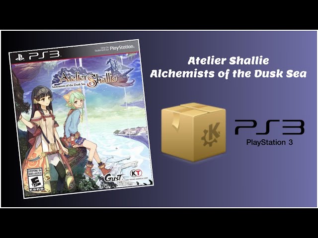Atelier Shallie Alchemists of the Dusk Sea PKG PS3