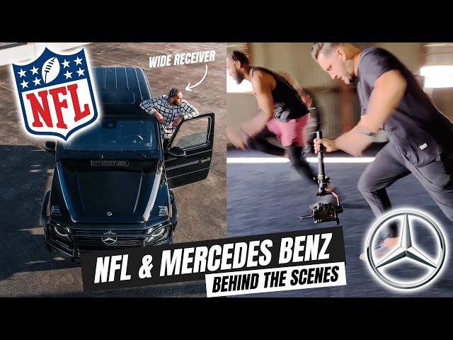 Filming a Mercedes Benz Commercial with NFL Star!