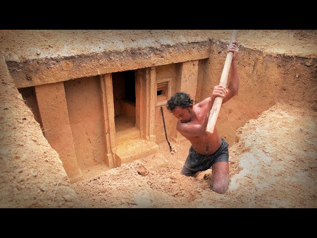 Building Underground Temple House - 1