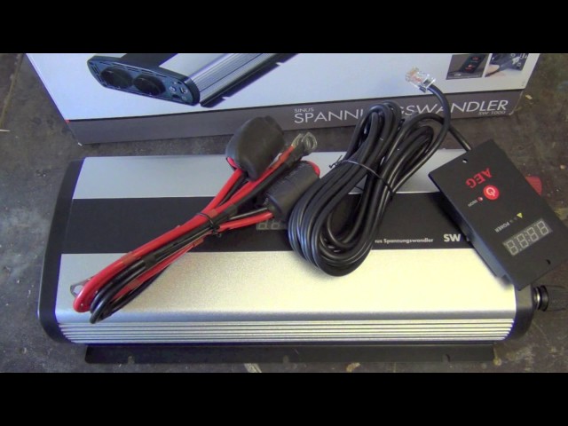 AEG Wechselrichter SW1000 im Test für das Wohnmobil 1000 Watt 12 Volt 230 Volt