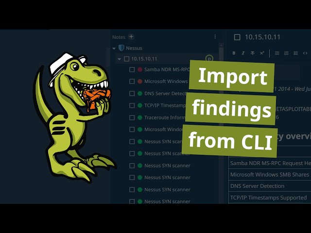 Import Nessus reports to SysReptor via CLI