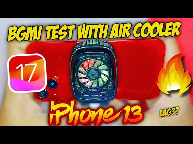 🔥iPhone 13 BGMI Test with Mobile Air Cooler in 2024 | Lag? Heating?