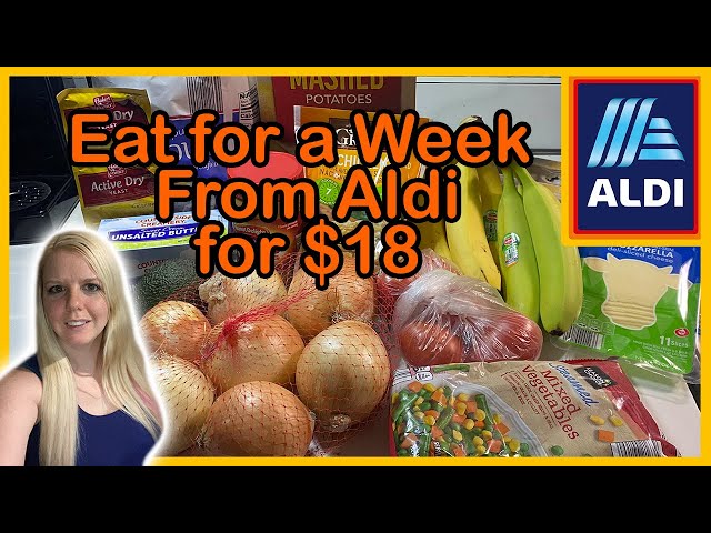 How to Eat for $18 a Week | Aldi Budget Meal Plan | Emergency Grocery Haul