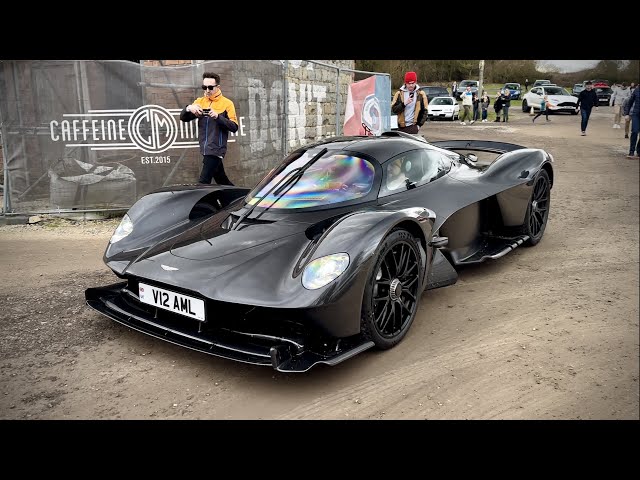FULL CARBON Aston Martin Valkyrie ON THE ROAD! Revs, accelerations...
